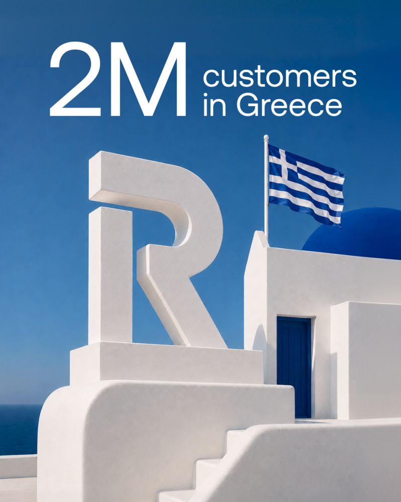 maxkarpis's tweet photo. Revolut Hits 2 Million Customers in Greece by – Now Banking 18% of the Population

Revolut has just surpassed 2M customers in Greece, securing its spot as the company’s 11th-largest market globally. In 2025 alone, more than 400,000 new Greek users joined. 

Greeks are increasingly making Revolut part of their daily financial routine:

-Local payments now represent 68% of all card transactions
-Total card transactions grew ~50% year-on-year
-The number of investors rose ~60%, while total invested volume surged more than 130%

Next, Revolut is preparing to open a local branch in Greece, which will enable Greek IBANs and a wider range of localised banking services for consumers and businesses. While last year's timeline indicated an earlier opening, the latest indications point to a 2026 launch.