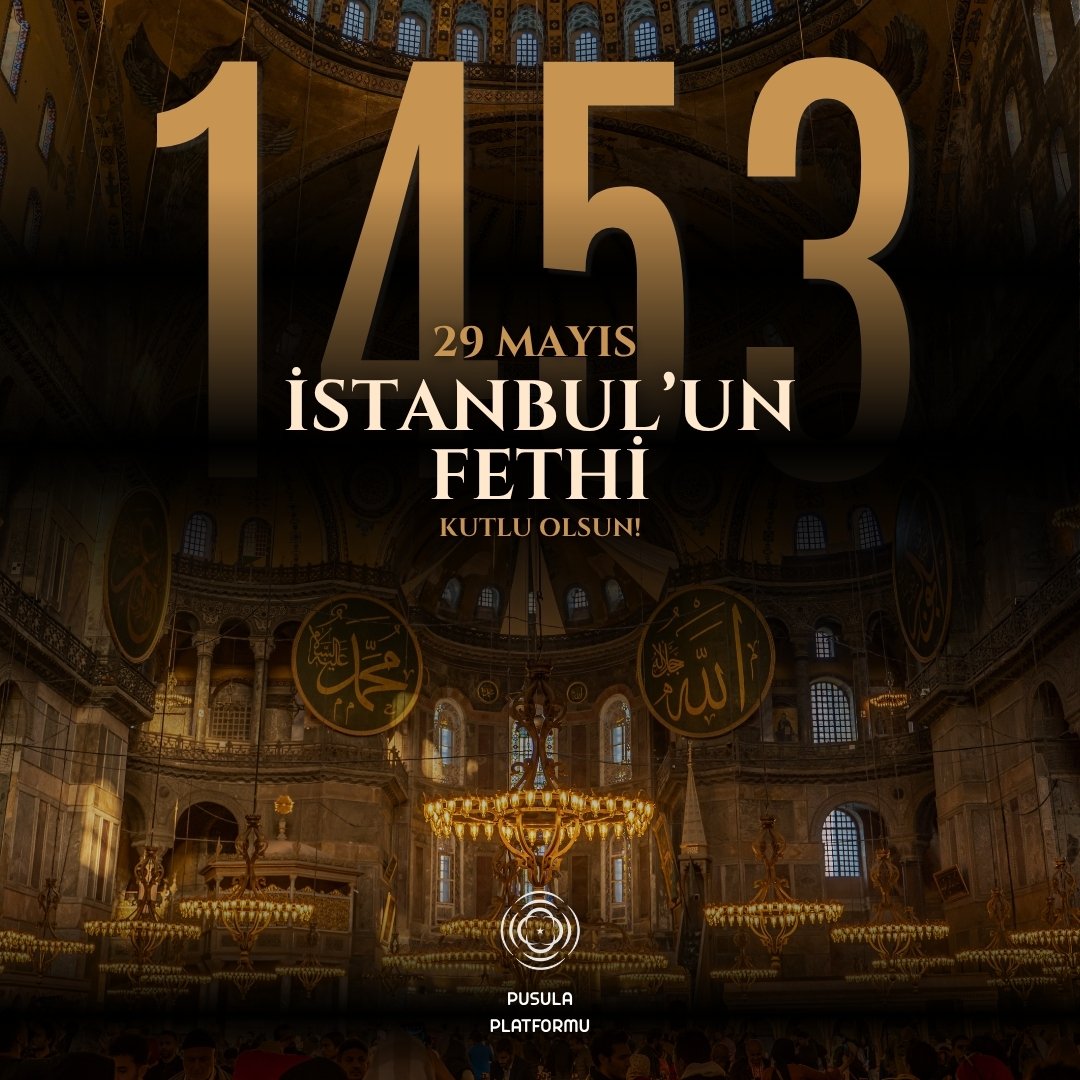 PusulaPlatformu's tweet photo. 29 Mayıs 1453…
Bir çağ kapandı, bir çağ açıldı.

İmkânsız denileni başaran bir iradenin, inancın ve kararlılığın adı oldu İstanbul’un Fethi.
Fatih Sultan Mehmet ve kutlu ordusunun mirası; sadece bir şehrin değil, azmin ve cesaretin zaferidir.

Kutlu olsun İstanbul’un Fethi! ⚔️🇹🇷 https://t.co/j55SEg3iaa