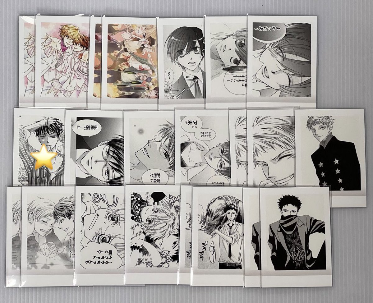 amys_136's tweet photo. @t_s_e_t_ はじめまして、検索よりリプ失礼いたします。
当方こちら所持しております。鏡夜の色つきとお写真お借りした⭐️マークとの２：２での交換は可能でしょうか？
ご検討の程よろしくお願いいたします。 https://t.co/Yi8fbB4nRm