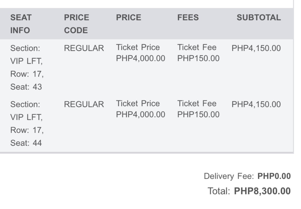 Eminems_Wilbea's tweet photo. Hi, Guys! Selling my tickets for day 2 VIP left row 17 seat 43 and 44. Nagkaroon lang ng conflict of schedule sa work may big event kasi kami na tumama sa schedule di kami makapag leave. We do want to attend po talaga, kaya lang conflict talaga siya sa work schedule namin :(( https://t.co/JHKb4IuT52