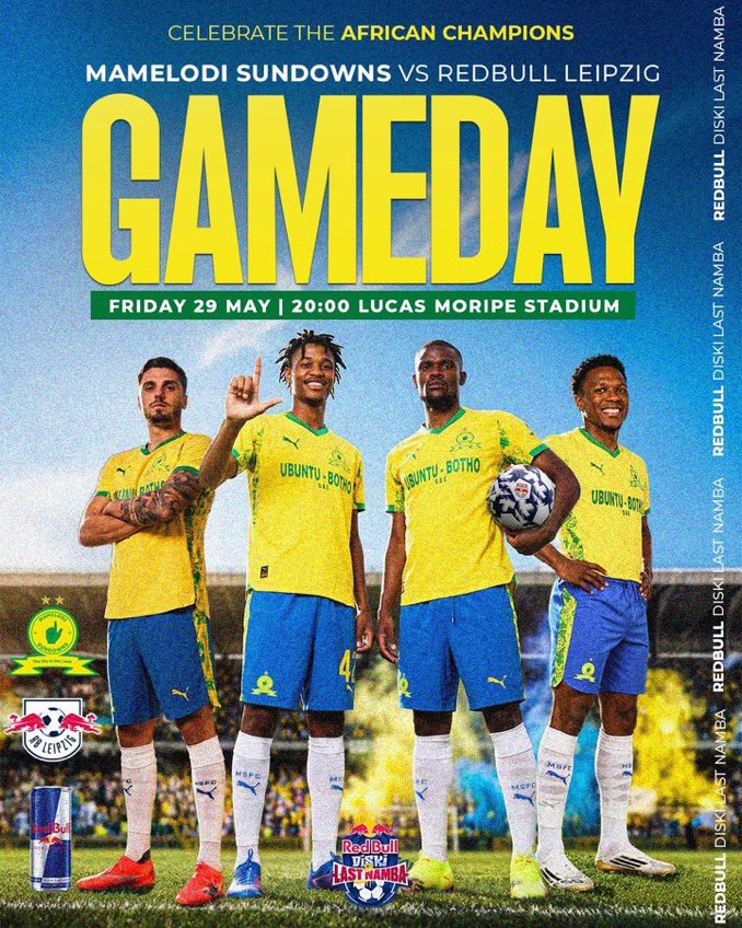 AmbPeschke's tweet photo. 🇿🇦⚽️🇩🇪 
South African - German Football night

Sundowns vs RB Leipzig

20h00 Lucas Moripe https://t.co/d8uHiJ6uVM