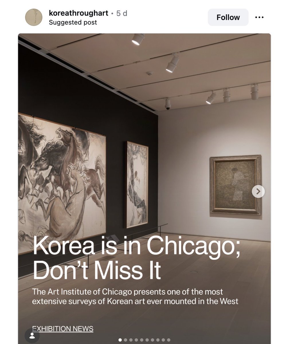 LetsBeGoodHuman's tweet photo. If you're in Chicago, there's a good Korean art exhibition on until July 5th.
https://t.co/S4ycQ9IthE https://t.co/v857HXLhCe