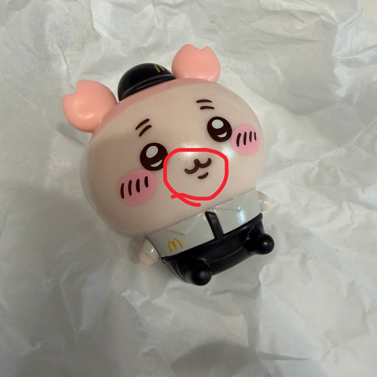 da_ra247's tweet photo. 【交換】ちいかわ マック　マクドナルド　ハッピーセット

譲：古本屋
求：シーサー

少しだけお顔と頭に汚れのようなものが元々ついています。画像でご確認ください。

郵送での交換希望です📮お気軽にお声掛けください🌟 https://t.co/cLVZrW8H1R