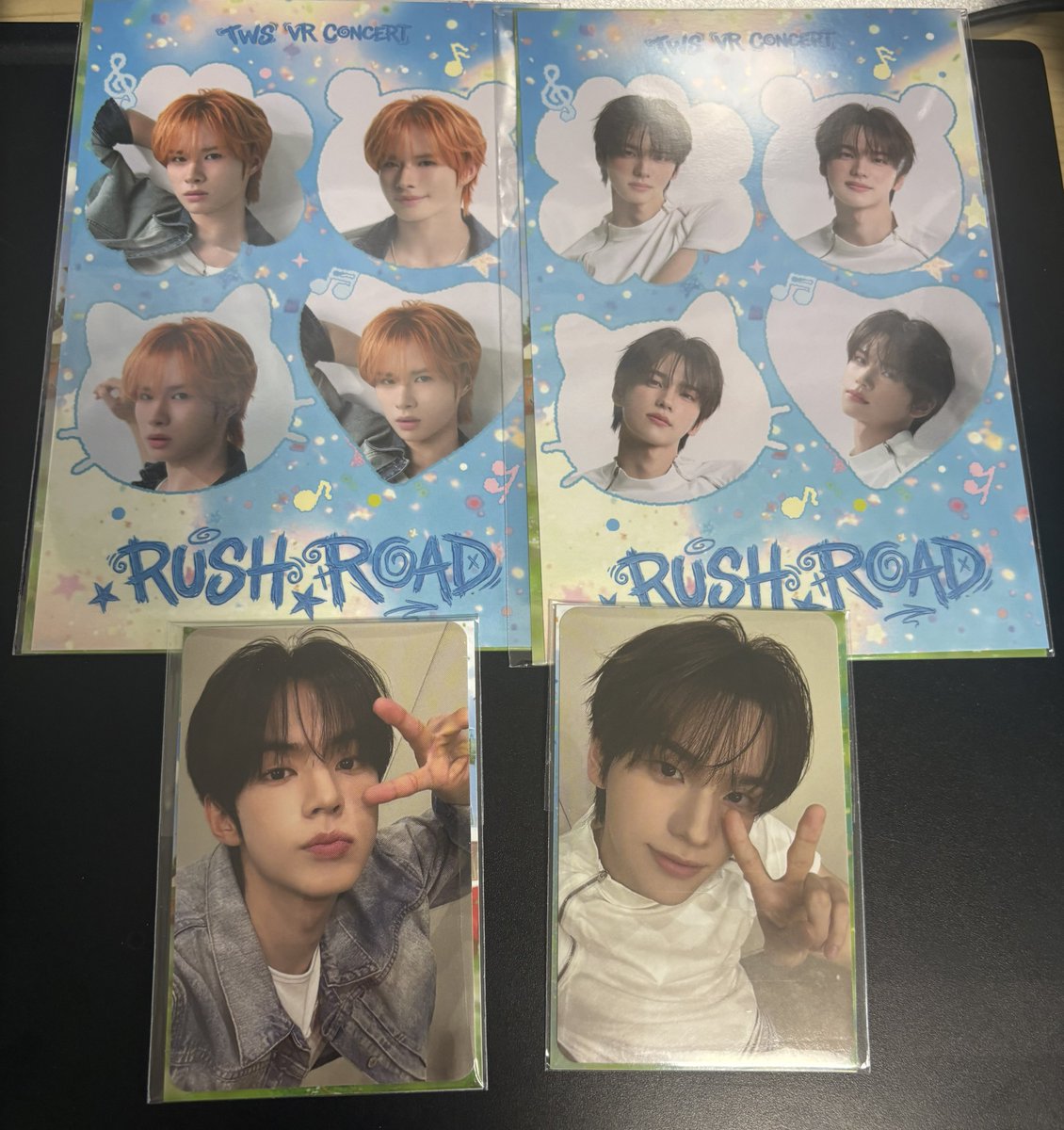 mario_mmhh's tweet photo. 【交換】TWS RUSH ROAD VR トレカ 4カットフォト

譲：シニュ、ギョンミン

求：ジフン

❑ 7/5幕張手渡し＞郵送
❑ 纏めての方優先
お気軽にお声掛けください😊 https://t.co/jO6OAFo4ID