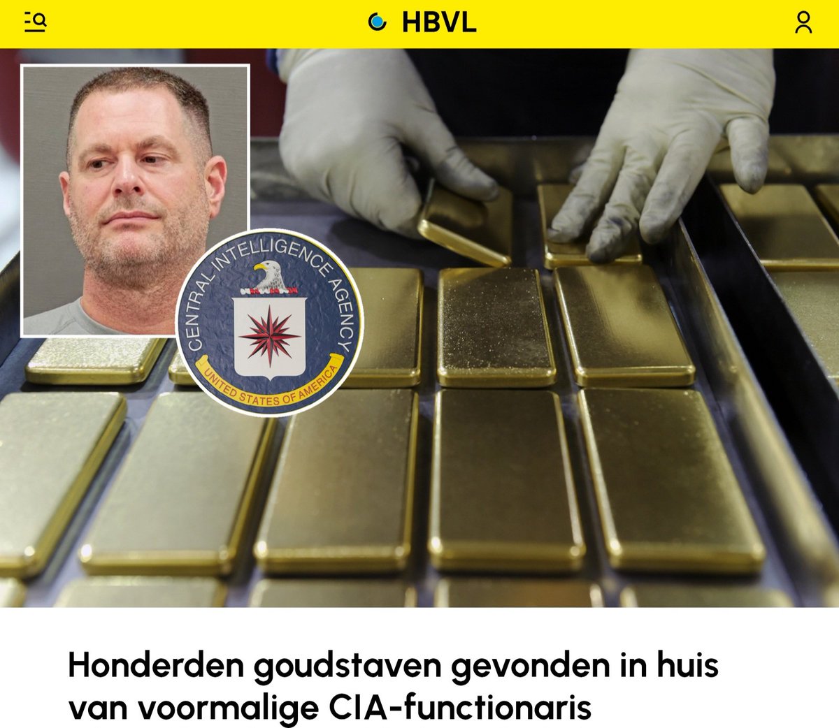HermanHeps's tweet photo. Hundreds of gold bars found in home of former #CIA official 

If he wishes, Mexico still wants to send troops to the USA to fight corruption. 
https://t.co/X56Oe12GIq https://t.co/9pGZdS8LkF