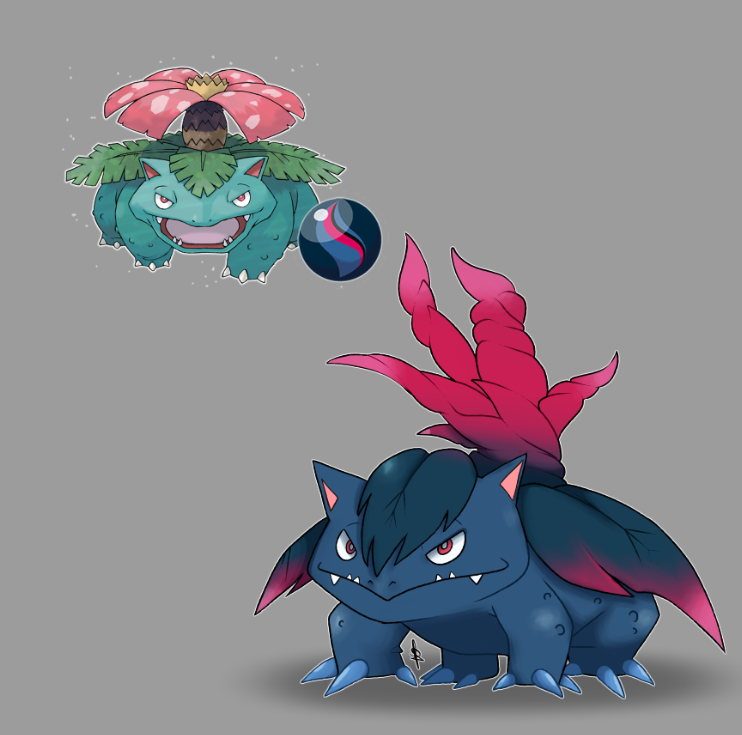 facuq_art's tweet photo. Venusaur x Absolite Z #stoneswap https://t.co/HZpIyvGniz