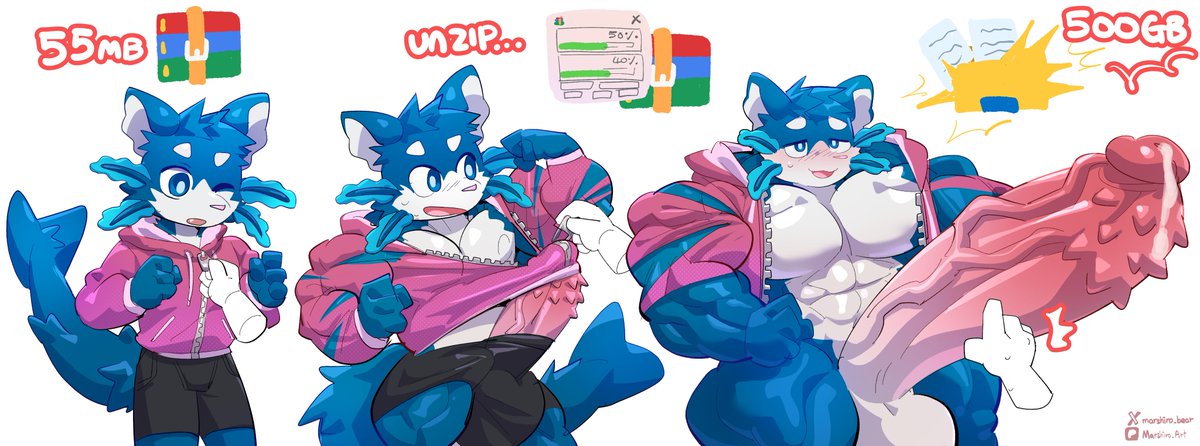 marshiro_bear's tweet photo. UNZIP!!! https://t.co/ecM2msd6aA