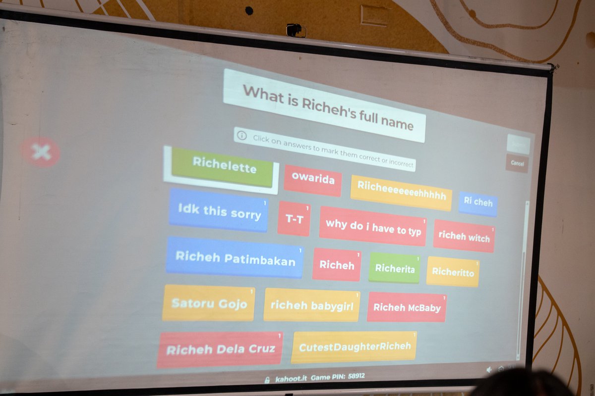 whaphcse's tweet photo. We are sure at this point in our quiz, our attendees are just messing with us 🥀

Mabuhay, Richeh Dela Cruz! ☀️🇵🇭

#whaphcse #witchhatatelier https://t.co/cSt2dyhOCM