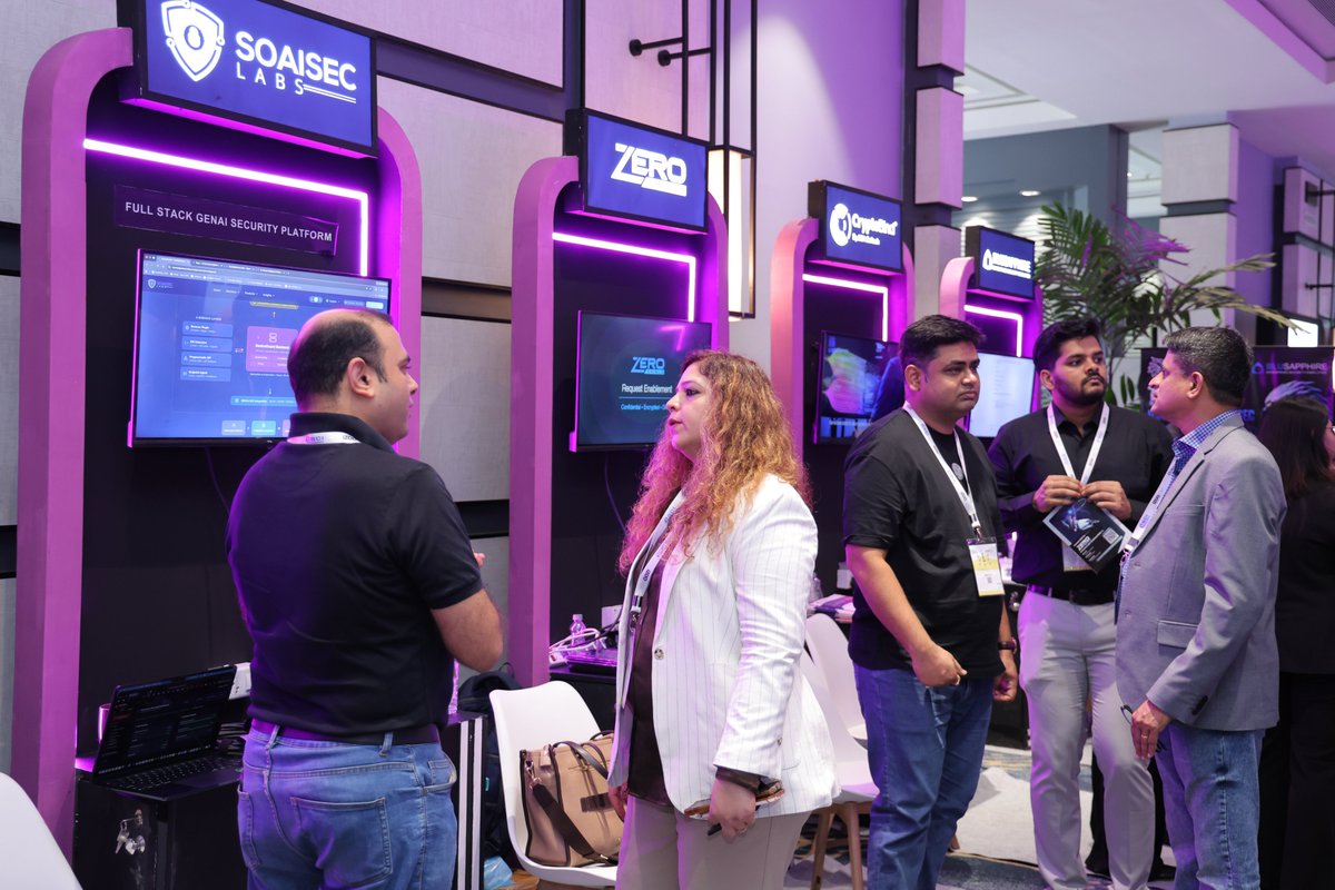 CoeNational's tweet photo. #Day2 of the #InnovationArcade at #FINSEC2026 is underway at The Westin Powai Lake, Mumbai.
Explore solutions across fraud prevention, AI security, privacy, digital trust, quantum technology &amp; more from 19 partners and innovators.
If you’re in Mumbai, do drop by and visit. https://t.co/qhXrZOqx0h