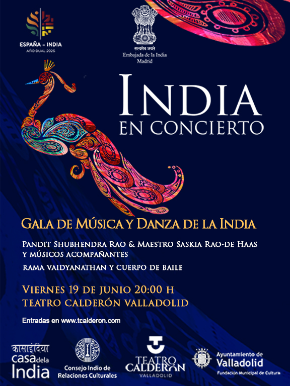 TCalderonVLL's tweet photo. India en Concierto se presenta en España con una gala dedicada a las artes escénicas del país fusionando música y danza 🇮🇳

📅 19 de junio a las 20:00 horas

ℹ️🎟️ +INFO y entradas en https://t.co/tvZ26xxRcW https://t.co/3zCjYPhQ4W
