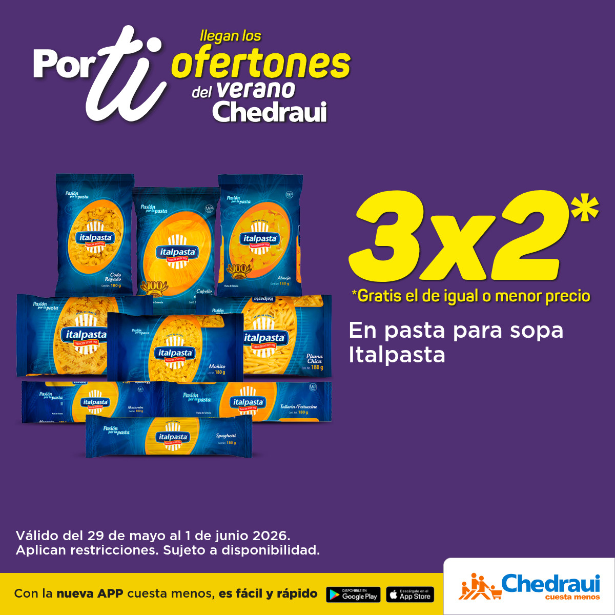 Chedrauioficial's tweet photo. Las mejores recetas comienzan con ingredientes que nunca pueden faltar 🍝✨
Prepara comidas deliciosas y comparte en familia.
Encuentra todo para tu cocina en Chedraui. https://t.co/exF9saWMju

#Chedraui #BienestarEs #ComidaCasera #HoraDeComer #SaboresDeCasa https://t.co/82fwZhZrsY