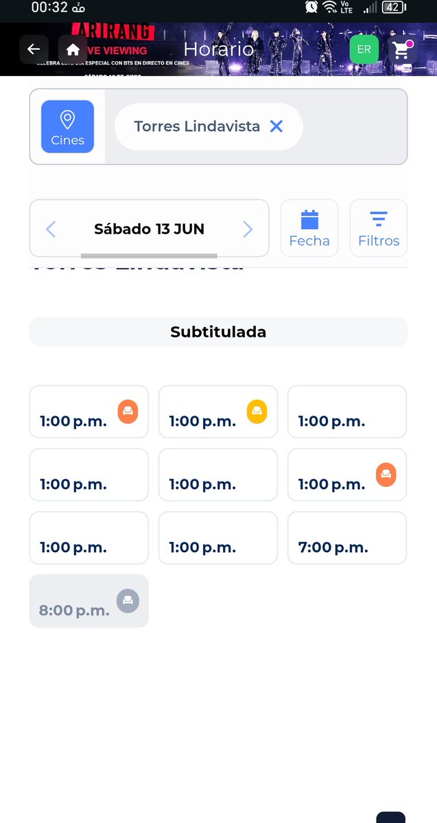 _elis_rm's tweet photo. Armys de CDMX todavía hay boletos para el BTS World Tour 'Arirang' en Bussan, en Cinepolis Torres Lindavista. No le tuvieron miedo al éxito y abrieron 8 salas. https://t.co/4CC7BfrIP7