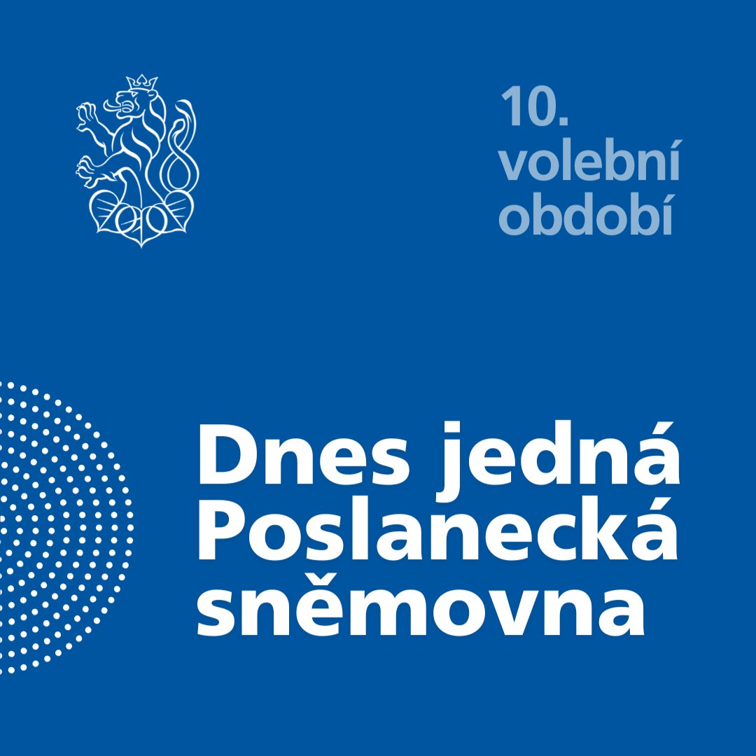 snemovna's tweet photo. Pokračuje 17. schůze Poslanecké sněmovny.
Od 14.00 hodin budou poslanci pokračovat ve 20. schůzi.

📋Program 17. schůze: https://t.co/4hvFQFsXVK
📋Program 20. schůze: https://t.co/sWtFGnDj8E
🔴Živý přenos: https://t.co/PEtYzO60wq https://t.co/W3rnaczSbU