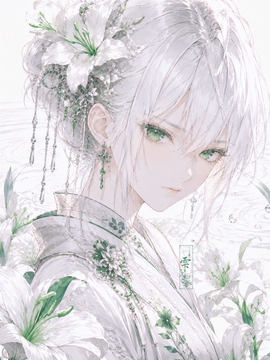 ー雫（Shizuku）ー SFW AI illustration. Elegant, non-explicit, no