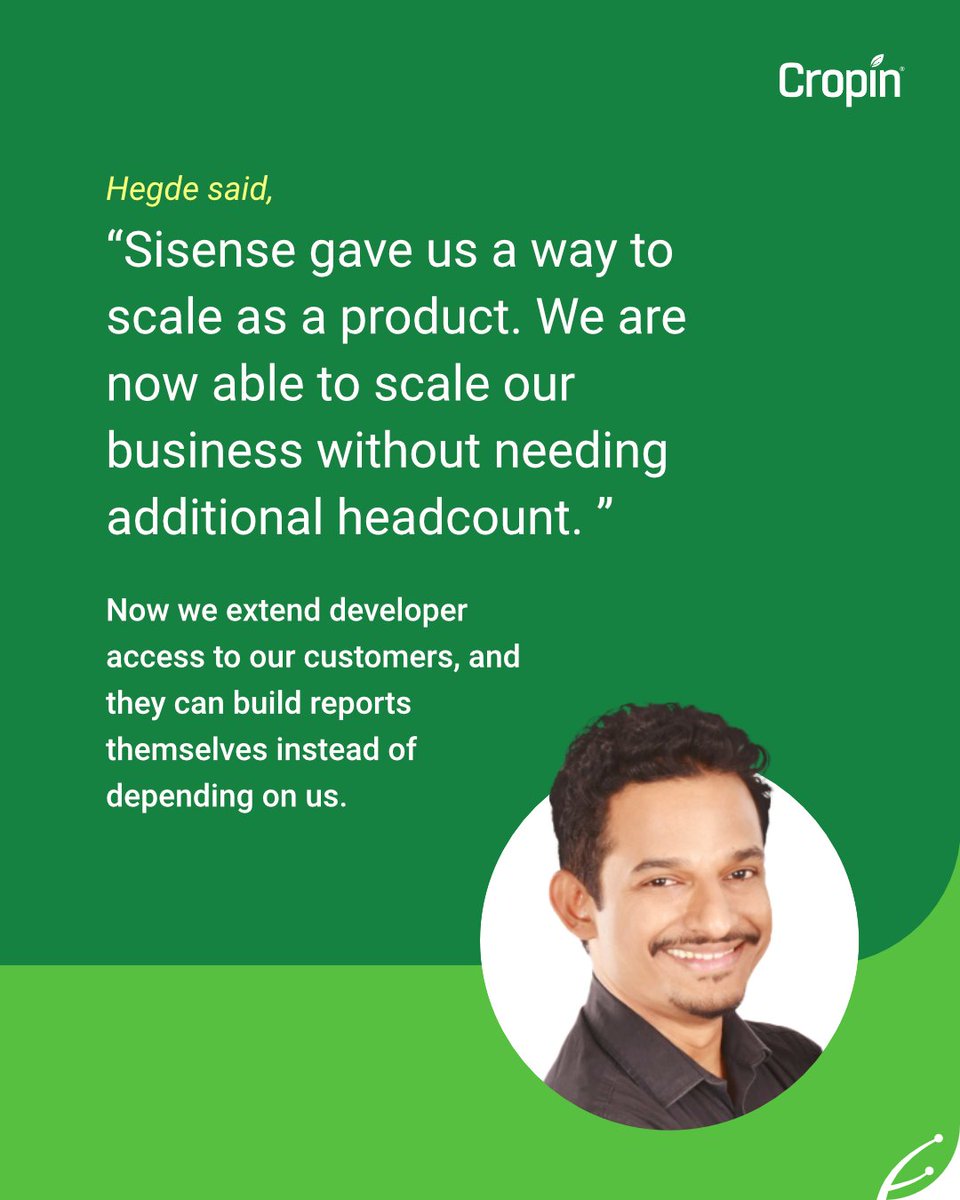 CropInTech's tweet photo. Food’s next evolution will run on data. Cropin is helping make it possible. By deepening our partnership with Sisense and embedding real-time BI analytics directly into Cropin Cloud.

Read the full story in TNW on our partnership with Sisense:https://t.co/NkXblxS36P

#CropinCloud https://t.co/ZrzD6k0x4b