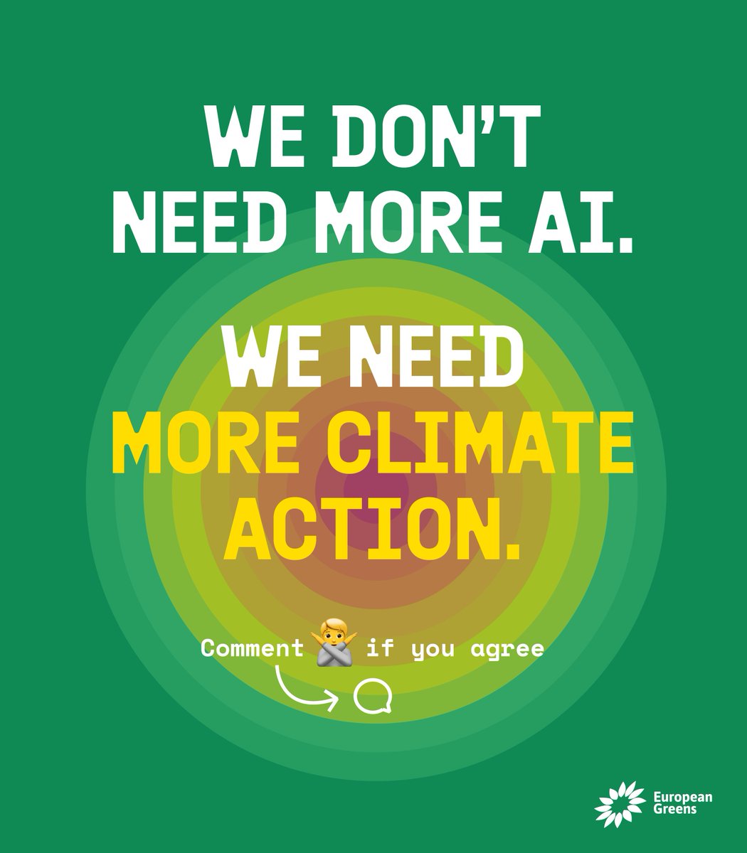 europeangreens's tweet photo. Up to 9 degrees in a 10 km radius: that's the heat generated by AI data centres. 

We need to stop creating more data centres and instead actually invest in ways to combat global heating. 

We need to stop creating problems for the next generation to solve. https://t.co/4btkl8PpKk