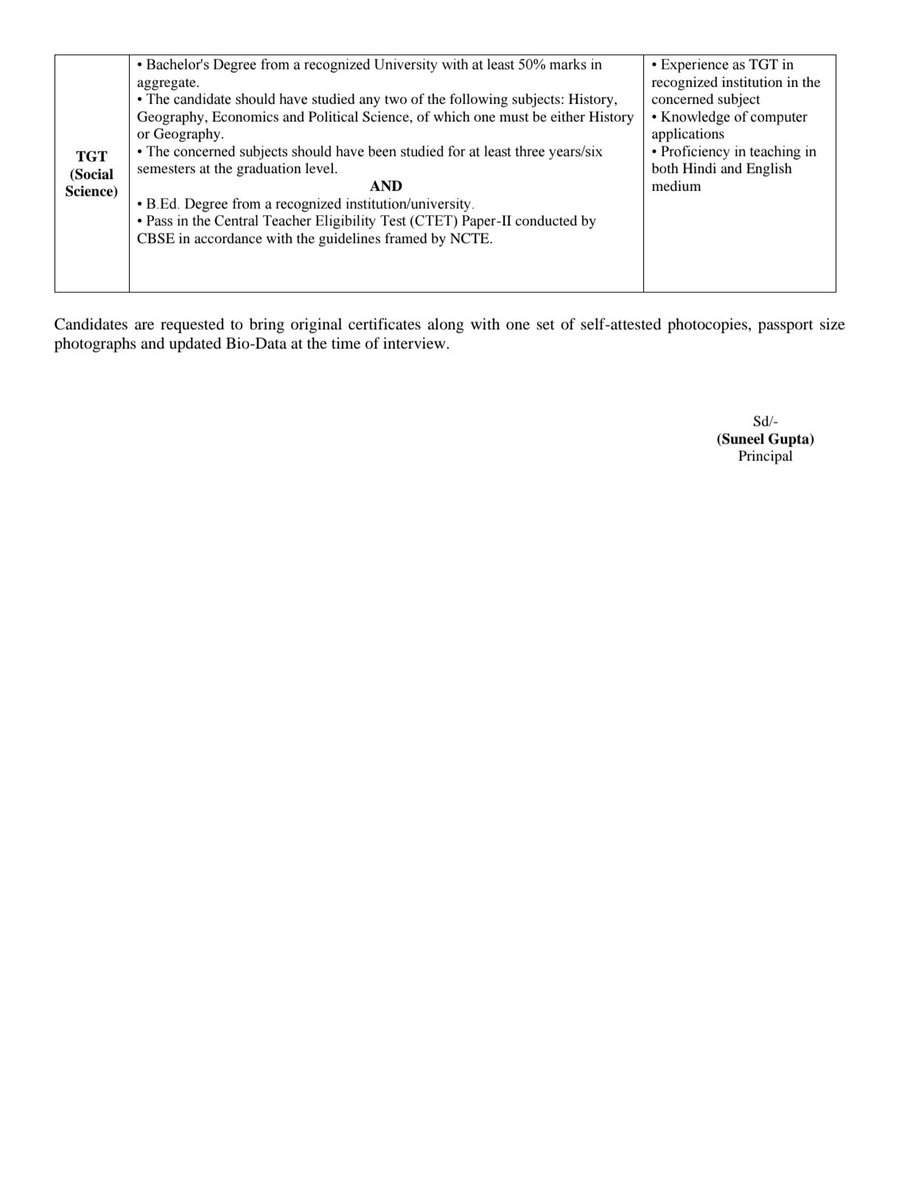 NitKv's tweet photo. Walk-in Interview for PGT (Physics), PGT (Hindi) &amp; TGT(SST) on Part-Time Contractual Basis for Session 2026–27 https://t.co/6FHv8OI0Zv