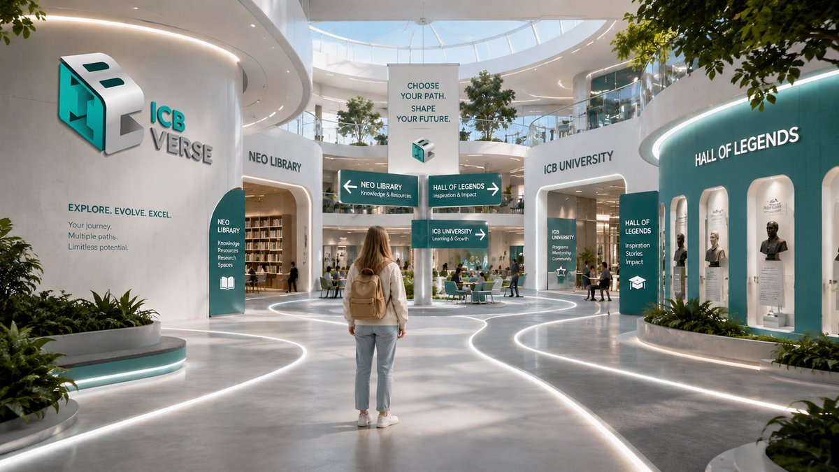 icbverse's tweet photo. The future of education may not be defined by how much information we can access, but by how intelligently learning environments respond to curiosity, context, and human potential. #ICBVerse #FutureOfEducation #ExperientialIntelligence #ImmersiveLearning #HumanCenteredAI https://t.co/juk7HqUUPf