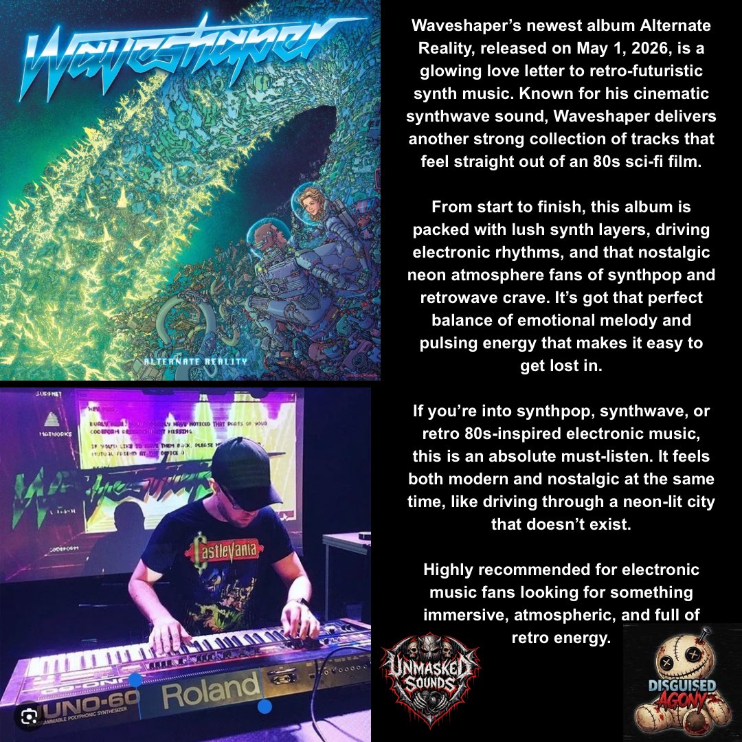 disguisedagony's tweet photo. #Waveshaper #AlternateReality #Synthwave #Synthpop #Retro80s https://t.co/SMZFTsS6fp