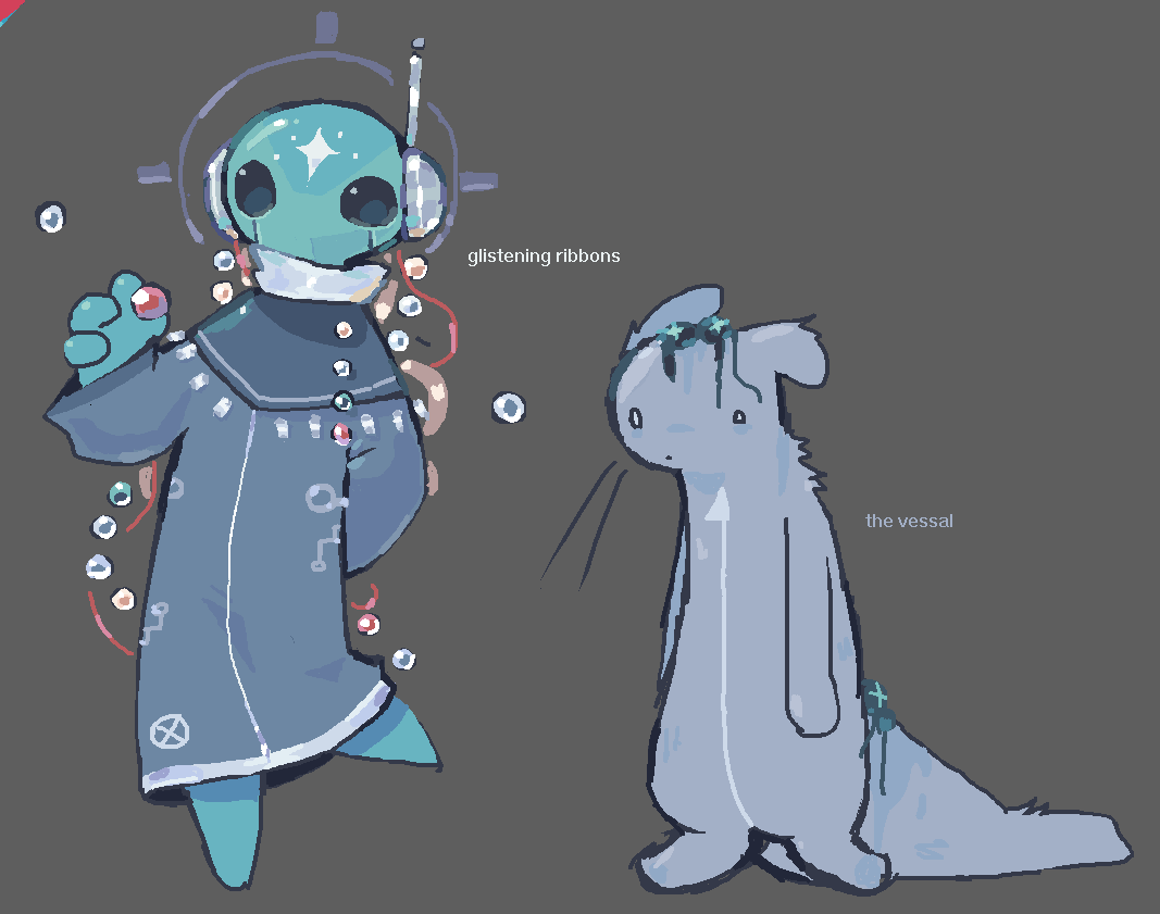 orbitz_2007's tweet photo. my 2 super old rainworld ocs! i will show their old designs in the replys :D https://t.co/U6N3afpmJH