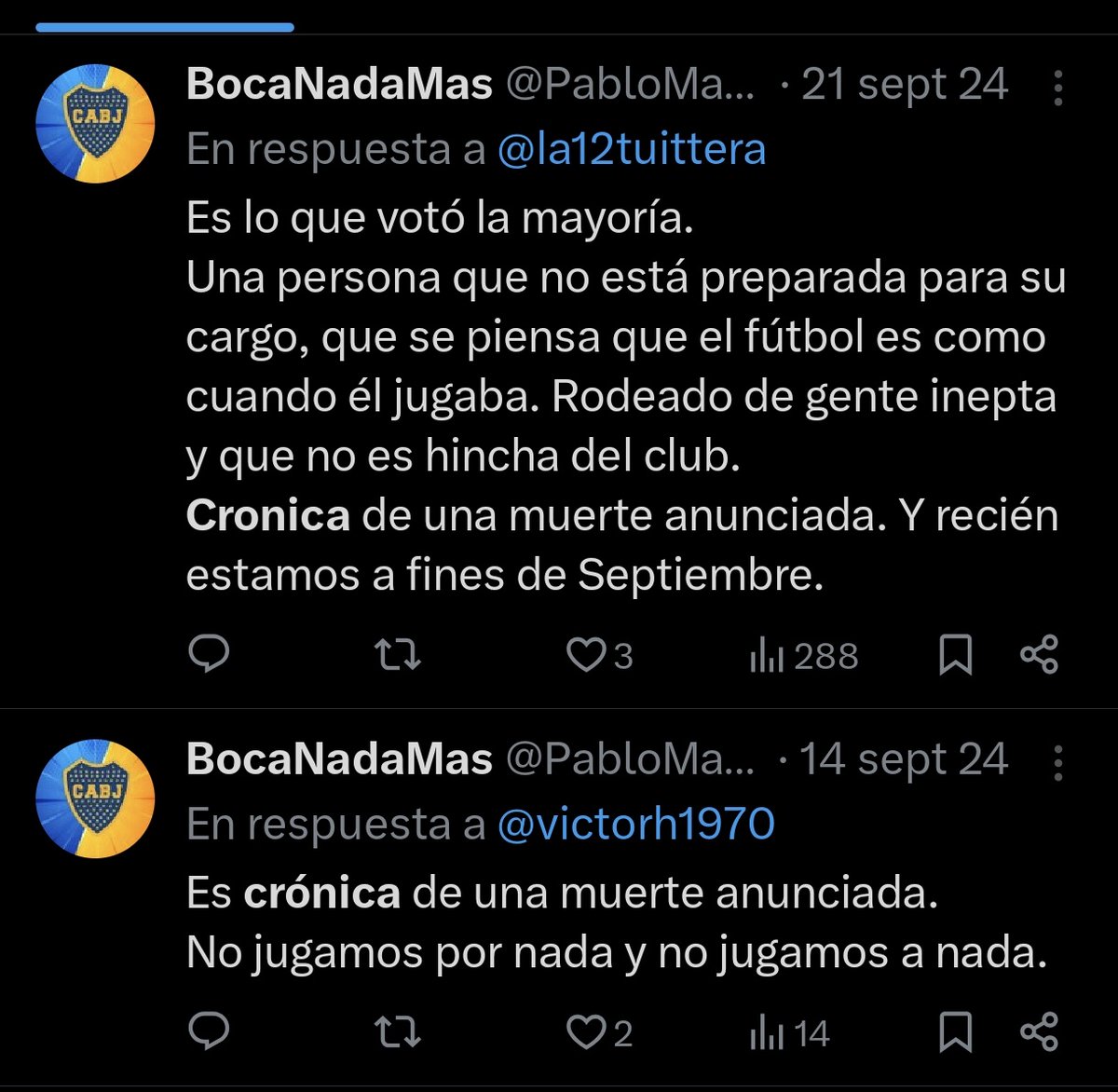 PabloMartinT29's tweet photo. Esto no es de ahora muchachos. Viene así desde hace varios años con riKelme a la cabeza.
Y la única solución que tenemos es sacarlos en las próximas elecciones, porque no va a renunciar y no tiene la capacidad mental ni intelectual de dar vuelta está situación. https://t.co/AxpwoEWGSK