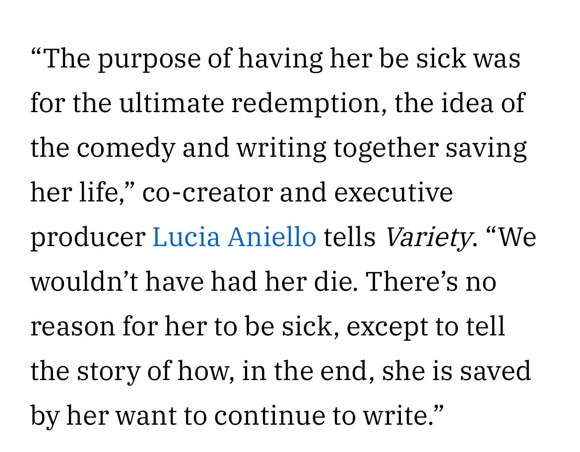 letterstojmo's tweet photo. i read from this that deborah finishes the treatment and survives and lives to be 109, lives to watch ‘who’s making dinner’ and ava stays with her until she dies OF OLD AGE and nothing else #hacks https://t.co/ZSdS5kKrzX