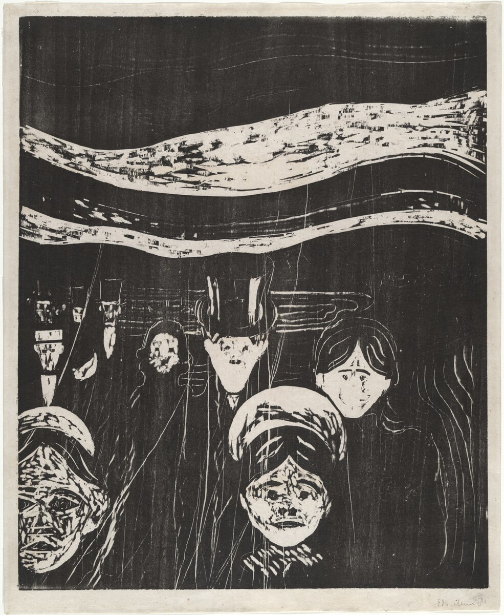 artistmunch's tweet photo. Angst, 1896 #artbots #munch https://t.co/HpCHQbPD4x