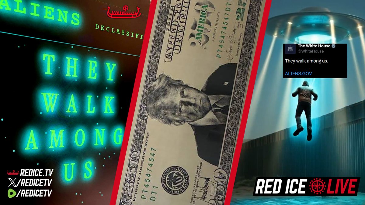 redicetv's tweet photo. Finally, White House “Alien” Disclosure 🤣

What is going on at the White House? Going live in about 20 minutes, at 10:45pm EST | 4:45 CET (Friday): Watch here: https://t.co/ujqIgLyjJe | https://t.co/WHUXzprBGV | https://t.co/aj7Bf87FUr or here on X @redicetv

Support and Superchats: https://t.co/zesfDfGb8f | https://t.co/rtmkHL4mtV | https://t.co/o3IxpcOMOQ