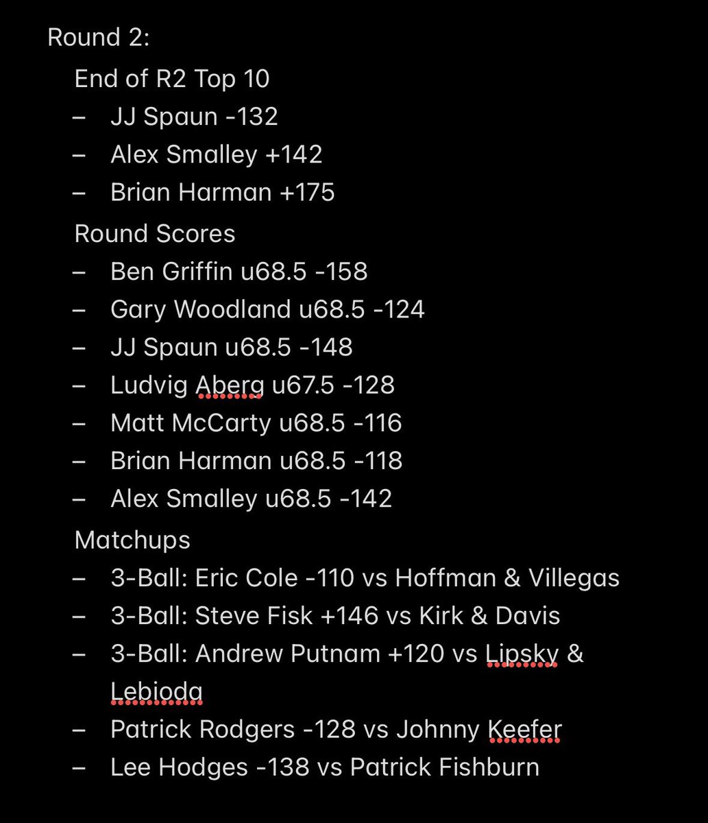 ChipInTheBet's tweet photo. #CharlesSchwabChallenge Round 2 plays ⛳️

All plays are on DK and FD. Be ready for some adds tomorrow in the AM‼️

LFG lets keep it rolling‼️

#FreePicks #Gambling𝕏 #PGATour https://t.co/LAKvoVXRbS