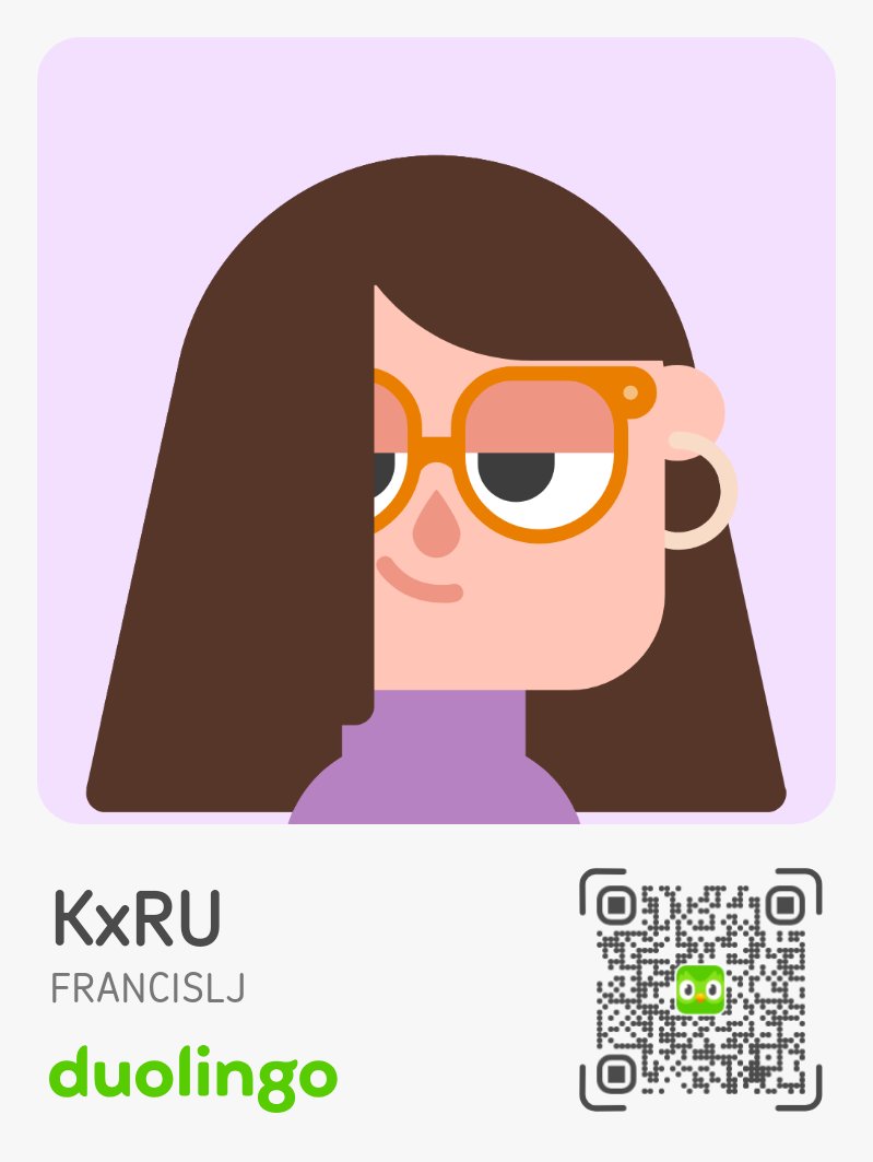 Kxru27's tweet photo. ¡Mira cuánto inglés estoy aprendiendo en Duolingo! https://t.co/76loxReCiG https://t.co/Iy7CXubDLJ