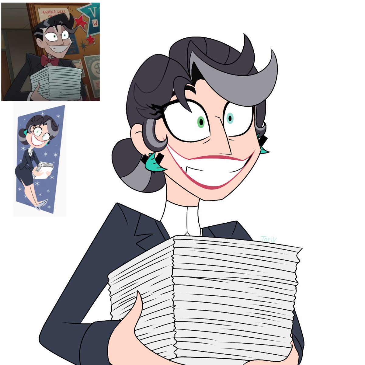 T0riVeee's tweet photo. Hazbin accurate fem Vincent this time
#HazbinHotel #Vox #FemVox https://t.co/NAv1q7P8yS