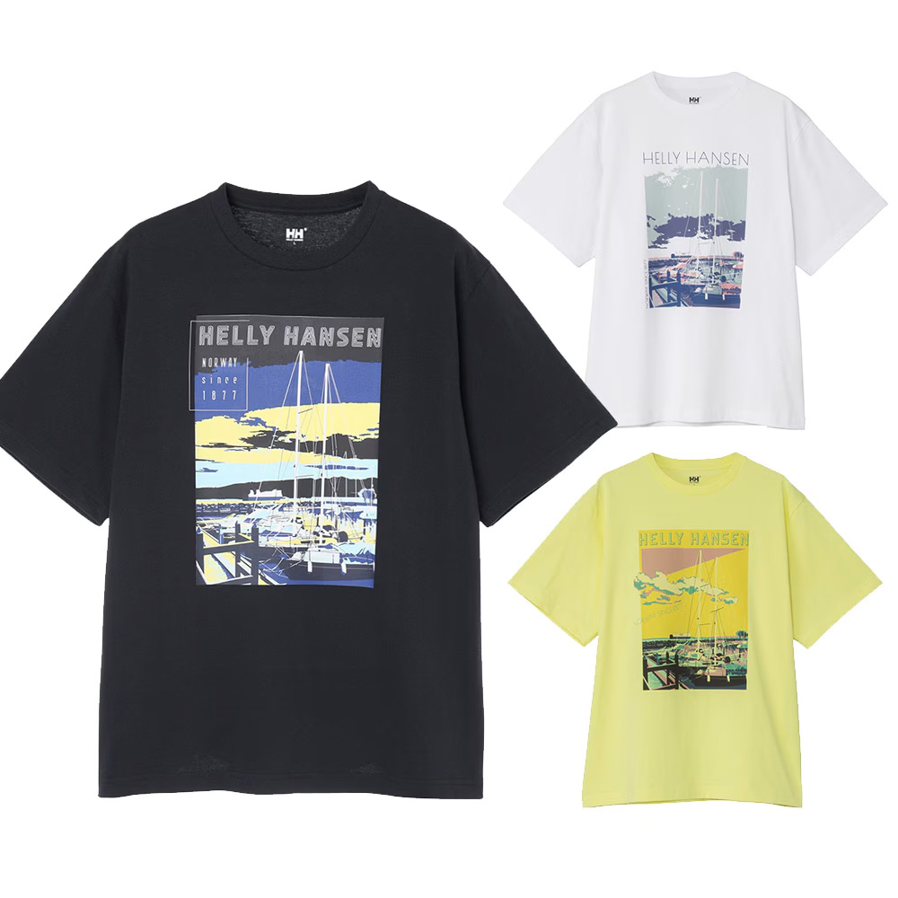 ittenshoshop's tweet photo. ──────────
夏は快適Ｔシャツだね
──────────

人気アイテム♪
北欧のハーバーの1日の移ろいを描いた
グラフィックをあしらってます。
程よいゆとりのある
シルエットがいい感じ

UVケア（UPF15-30、紫外線カット率85％以上）機能付き

https://t.co/OM6jhYV4h7

#ヘリーハンセン https://t.co/pkHCmVylTu