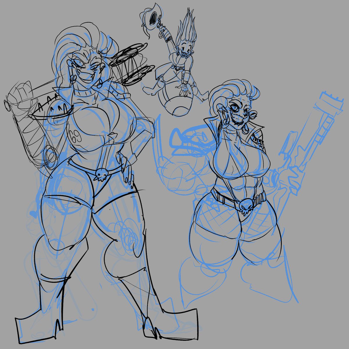 Lord_Fazzer's tweet photo. Just a few more sketches and doodles here. Nothing crazy but I did love what I came up with when i drew these. Ive been having a tough time coming up with concepts like these for some time now.
While I still love drawing its become quite a chore to get anything onto paper. But I'll figure it out. ^^