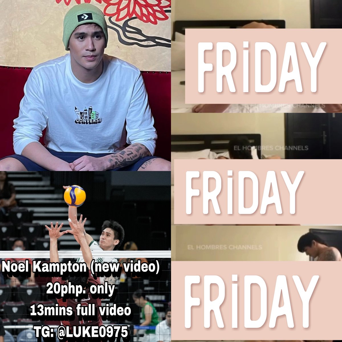 lukeCalip13's tweet photo. ‼️NEW HOT VIDEOS THIS WEEK‼️ FRESH FROM THE OVEN MAINIT INIT PA‼ 🥵🥞🔥GRABE, SOBRANG FRESH NITO LALO NA YUNG KAY #NoelKampton NA KAHAPON LANG LUMABAS. KAYA, AVAIL KANA SIR AT MADAM PARA UPDATED KA! MURA LANG PO ITO. #YoyongMendoza airbnb video plus #AntonYang videos #hunkypinoy https://t.co/s59ijkXzQK