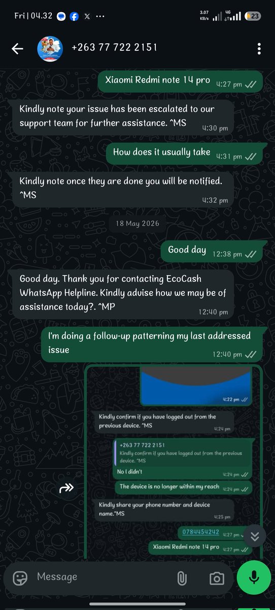 P_Jay01's tweet photo. Congratulations to @econetzimbabwe @EcoCashZW @econet_support today marks the 14-day anniversary of my support ticket being completely ignored! 🎉🎊🎁 Truly, no one throws a waiting list party quite like you do. Exceptional service, really. https://t.co/jqZ6RZbu8w