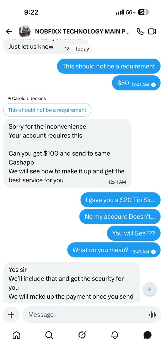 Carold_Jenkins's tweet photo. @Nobfixx @LeeSutton4 You don’t care about shit; But, Scamming Folk…. 

Send me my money back, NOW!!!!!

@X  @elonmusk 
They are using your platform to scam innocent people…. https://t.co/UW169psWnu