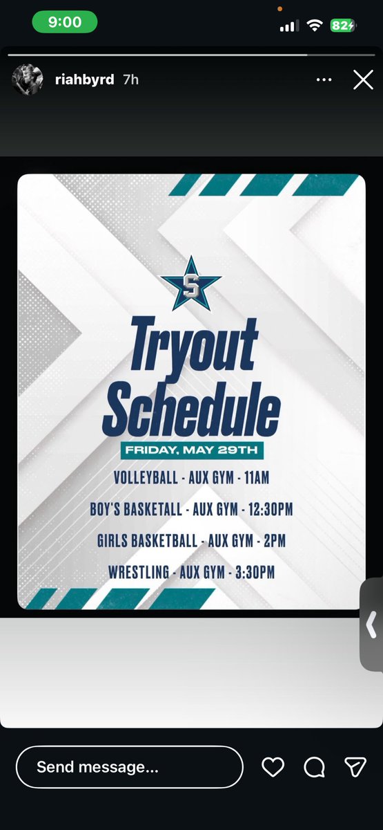 CoachLynus's tweet photo. Updated tryout schedule @siegelmbb https://t.co/39uSEIbtNc