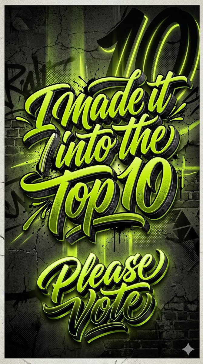 AZOriginal89's tweet photo. I MADE IT TO TOP 10 PLEASE TAKE A SECOND AND VOTE.
 https://t.co/XpvwibqVaz https://t.co/nd5Bw9pgNW
