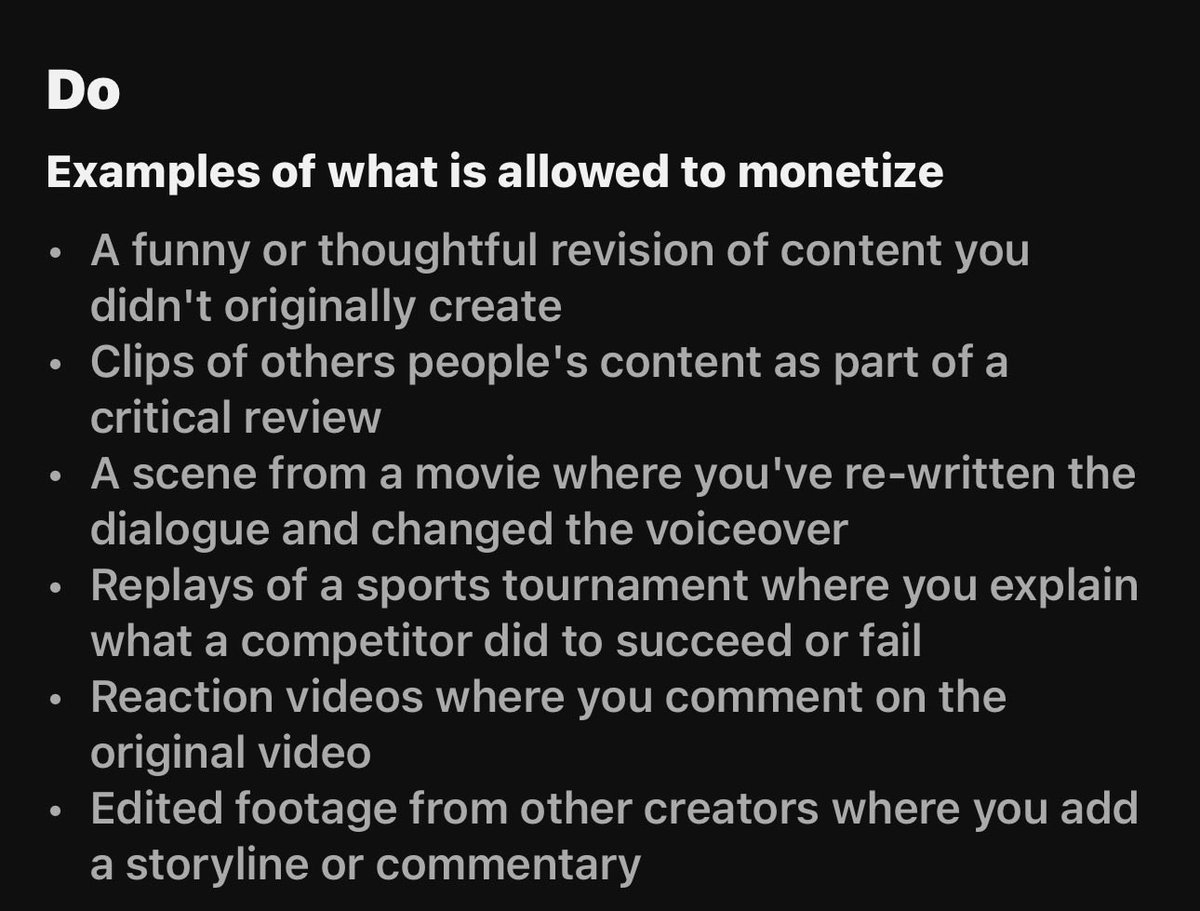 vanilye1's tweet photo. A few months ago, I got demonetized for what I believe was no valid reason. I was creating my own videos, yet you claimed they weren’t original content, even though I followed all the rules outlined here. Most of my videos were about celebrities, and I added my own commentary and context. I really want to speak with someone about this whole issue.