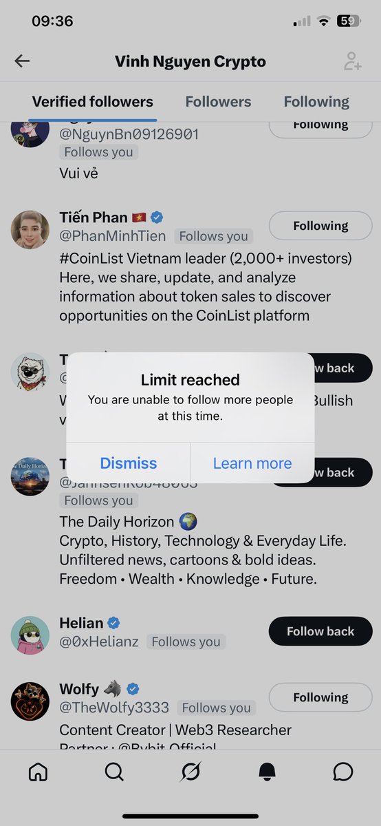Vinhmmc's tweet photo. I've been limit from following people.
I'll follow everyone back in two days. Thank you so much! 🤝 https://t.co/d0gJBesRGk