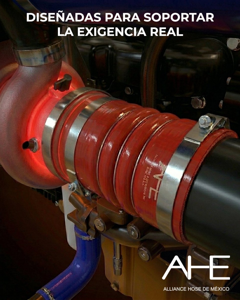 AHEmexico's tweet photo. Tecnología diseñada para soportar altas temperaturas
#AHEDeMéxico #ManguerasDeSilicón #Turbocompresor #MotorDiesel #TractoTransporte https://t.co/djNLFgF06G