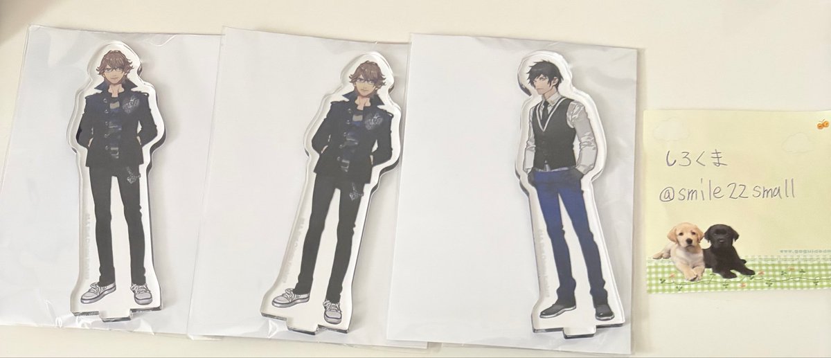 smile22small's tweet photo. 【交換/譲渡】うたプリ15th ワンダーランド UTA☆PRI WONDERLAND WL 

譲:画像参照(瑛一 綺羅 ナギ シオン セシル)

求:1枚目→アクスタ:ヴァン1
2枚目→同異種 翔 カミュ ヴァン 藍 瑛二
or 定価(特典500円、アクスタ400円)+送料

求は友人分含みます。郵送交換希望。→ https://t.co/QEUgN0dEdn