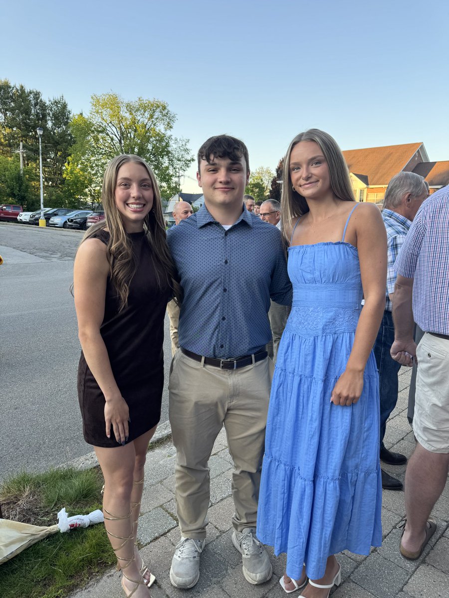 WilmingtonGBB's tweet photo. The 3 speakers at baccalaureate tonight!

Great to hear 2 of our girls players speak about how the Lord guided them through their struggles &amp; adversities but in him found the way, the truth and the life🙏

So extremely proud to be their coach &amp; dad💙 @Mayajeck11 &amp; @flick_alyssa https://t.co/8SjGpsh1MD