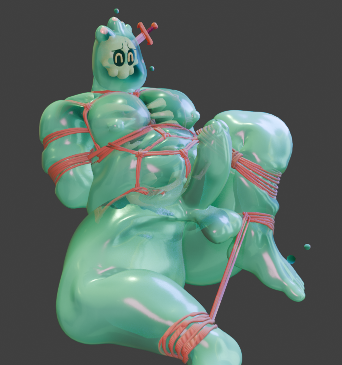 augghles's tweet photo. tied fat slime in your area https://t.co/Q7BGpHetNo