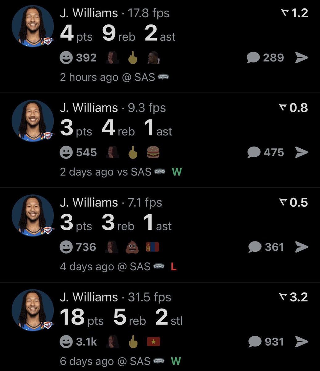 DissCooks's tweet photo. Jaylin Williams ran out of boosts 🫩 https://t.co/Mm4Nm70nUq