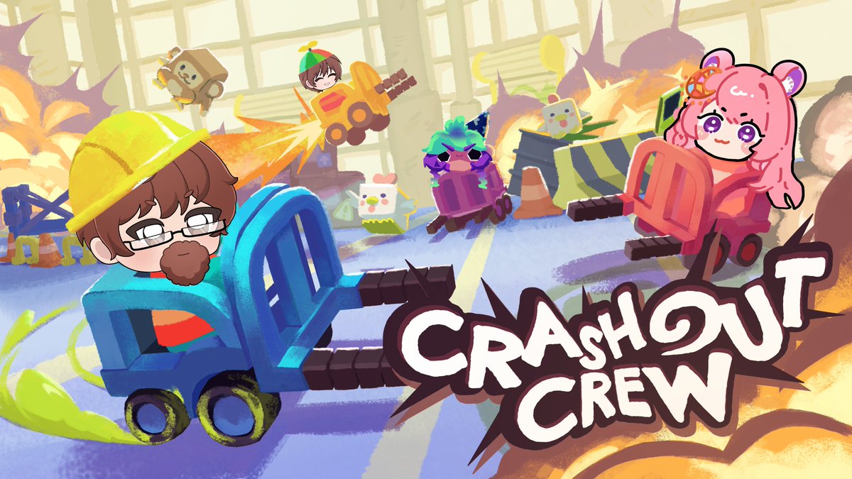 Rinimiki's tweet photo. 【🟣LIVE 】𝙎𝙥𝙤𝙣𝙨𝙤𝙧𝙚𝙙
Crashout Crew release day 🚗💥

I was blessed with some game keys (Thank you @AggroCrabGames!!) so I'm grabbing the gang together and CAUSING SOME CHAOS 😈🔥

─── ･ ｡ﾟ☆: *.☽ .* :☆ﾟ. ───  
🔗https://t.co/t6CrOpb21h | #riniLIVE https://t.co/PnRApKeppU