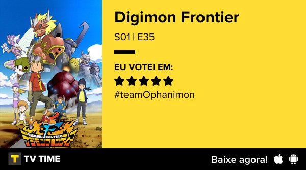 andreclem__'s tweet photo. 🇯🇵 | Digimon Frontier
🎥 | Episódio 35
🎬 | Takuya and Koji's Evolution Revolution
#DigimonFrontier #Digimon4 https://t.co/JhfqoptI1K