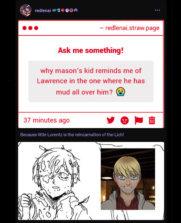 RedLenai's tweet photo. Screenshot because I'm lazy lmao
#strawpage #tpofoc https://t.co/lkXqEMjxoF