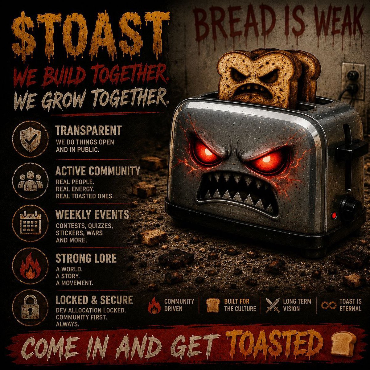 DreyWeb3vm's tweet photo. @koop0x $TOAST is one of the few meme projects right now that actually feels organic. The branding sticks, and the kitchen keeps getting louder every day.

Feels like the early stages of something much bigger.

Don’t miss out guys!
Ca: 3dDDaTTkBrFCyUuj5qNmT3x22SehpVUh6uwv212Rpump https://t.co/Hv11tkheWb