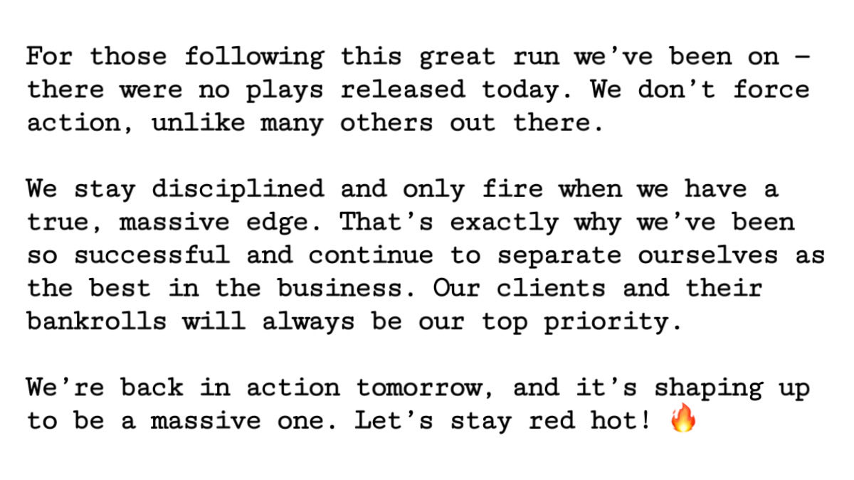 JewishSharp's tweet photo. LET’S STAY RED HOT! 🔥

#GamblingTwitter https://t.co/AUA53vbHNk